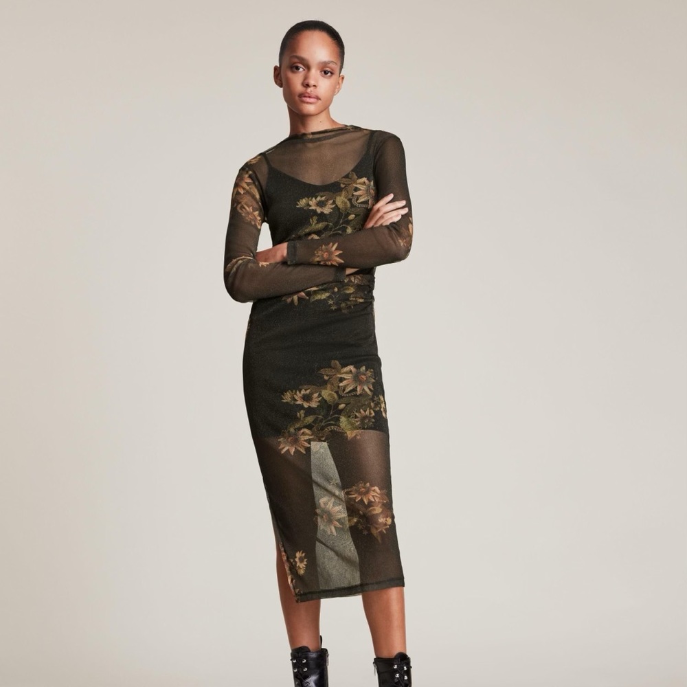 AllSaints Avifauna Francesco Dress Size 6